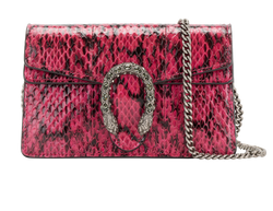Super Mini Dionysus, Snakeskin, Pink, 476432 0959, DB/B, 3*